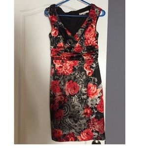 Floral Satin dress
